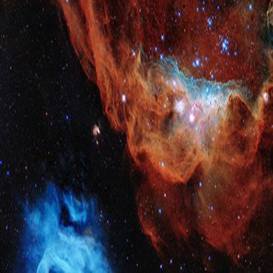 Bil einer Galaxie gemacht mit den Hubble Teleskop