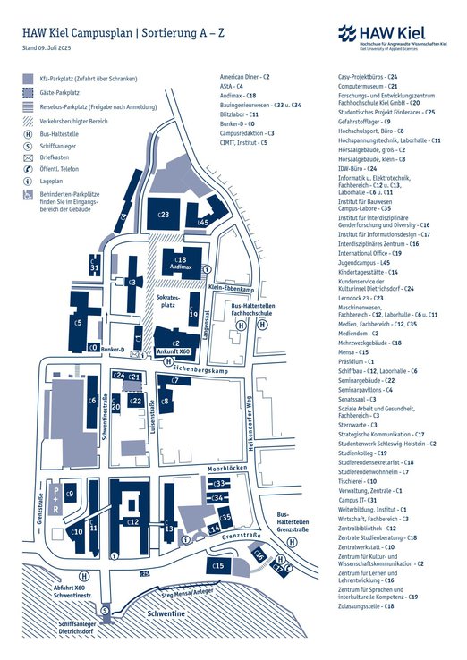 Lageplan A-Z